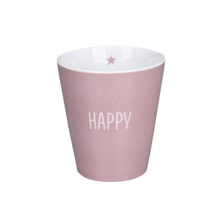 MUG HAPPY DUSTY ROSE